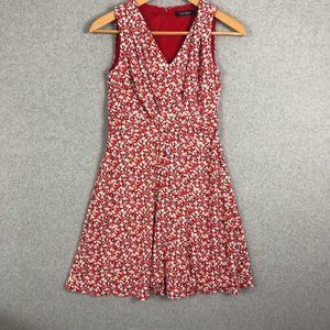 Lauren Ralph Lauren Red and White Floral Dress